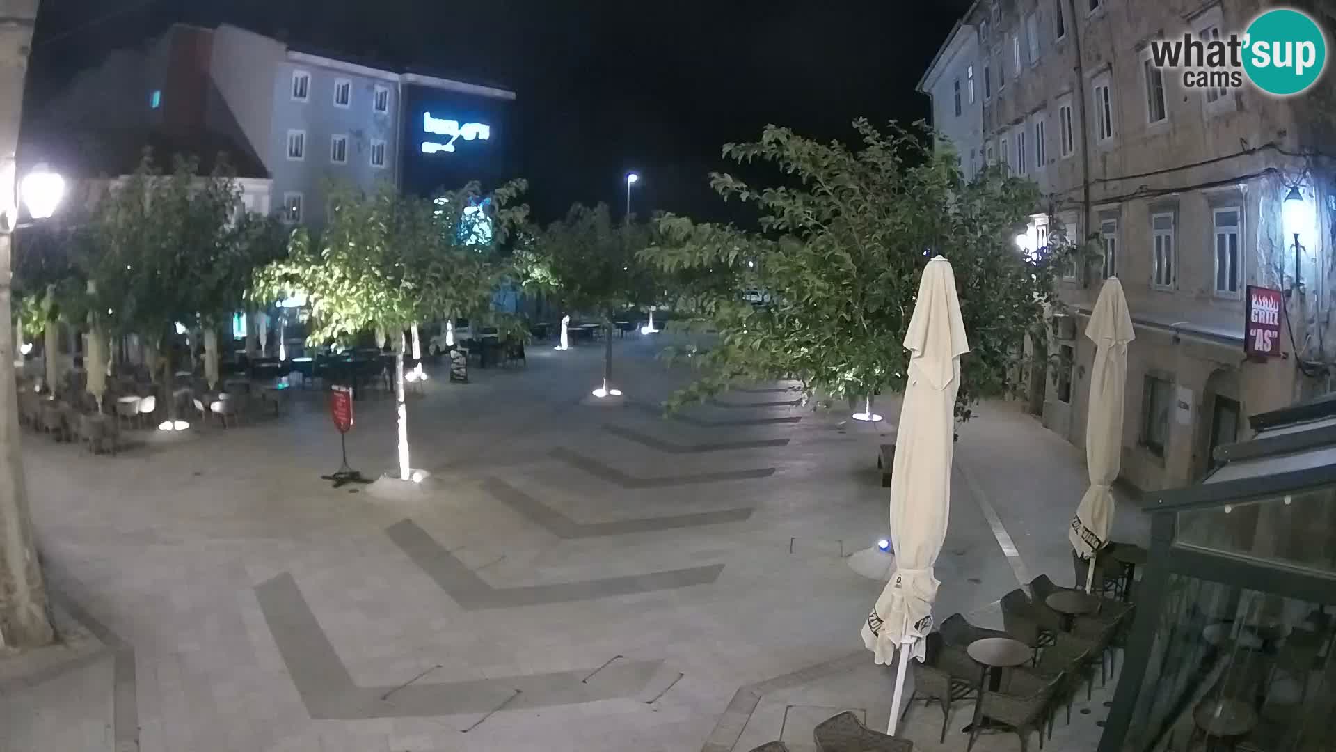 Center of Senj city – Pavlin square – Live Cam Dalmatia