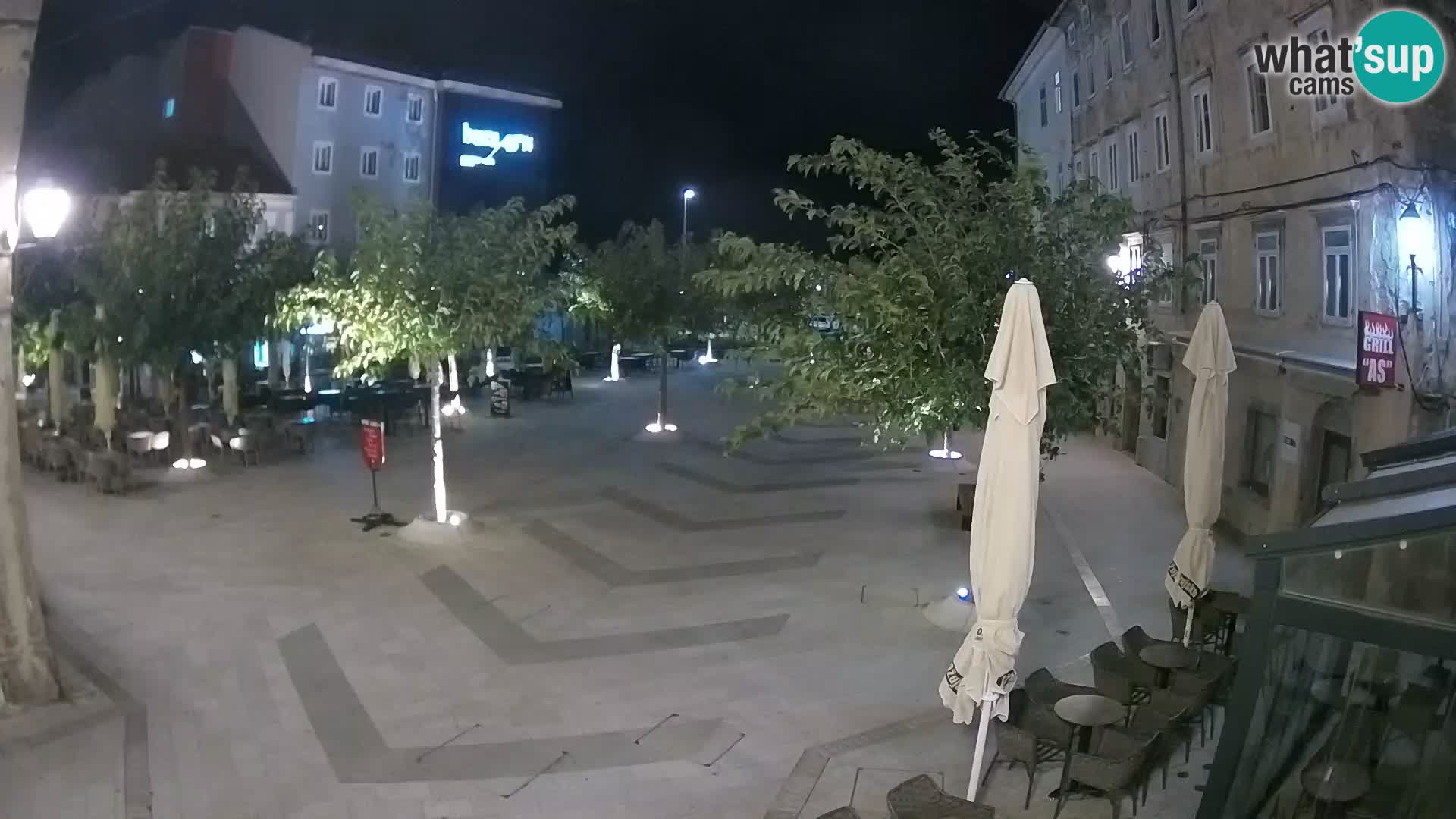 Center of Senj city – Pavlin square – Live Cam Dalmatia