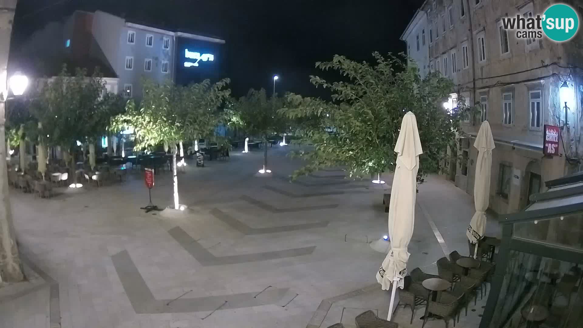 Center of Senj city – Pavlin square – Live Cam Dalmatia