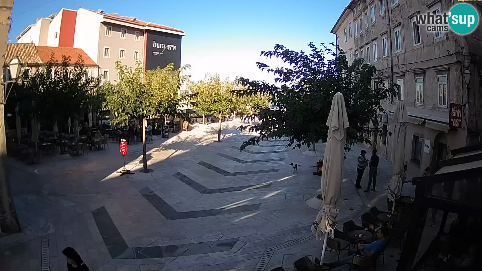 Center mesta Senj – Pavlinski trg – spletne kamere Dalmacija