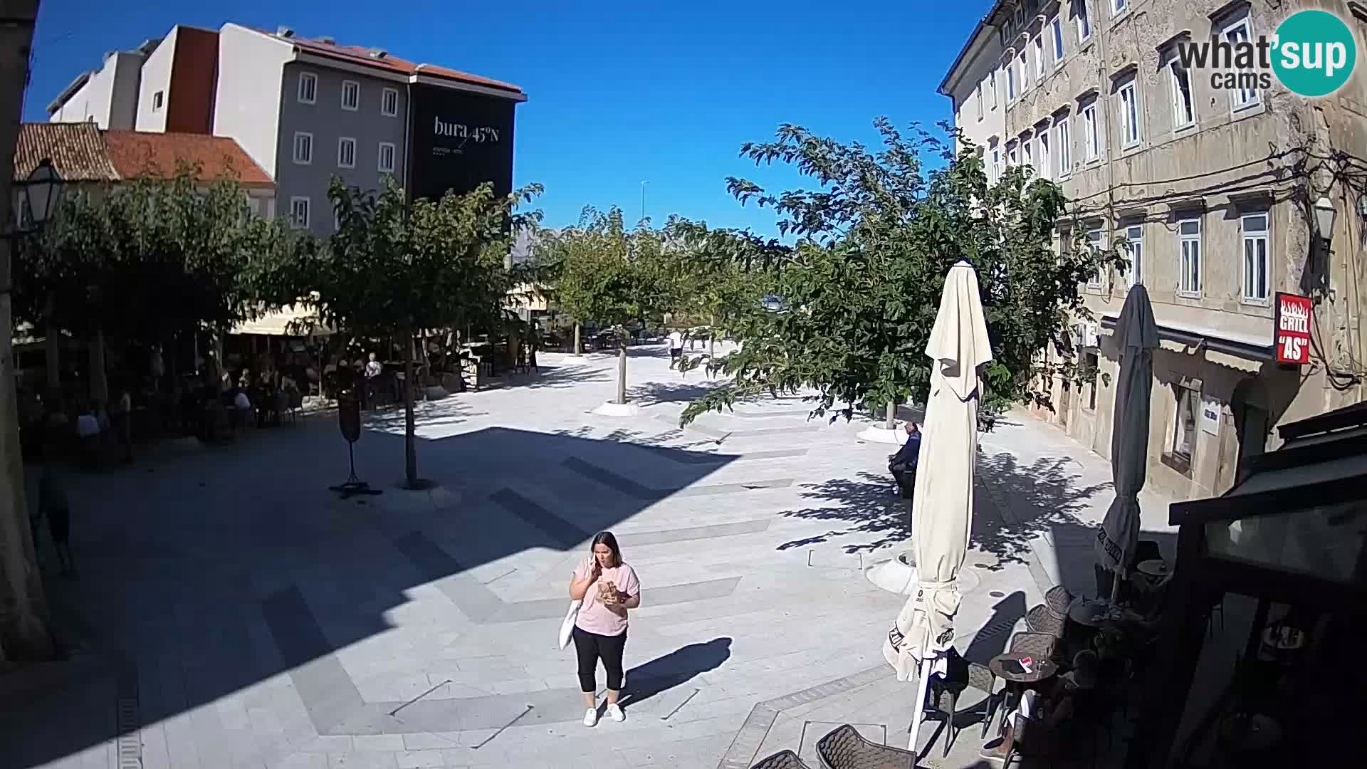 Center of Senj city – Pavlin square – Live Cam Dalmatia