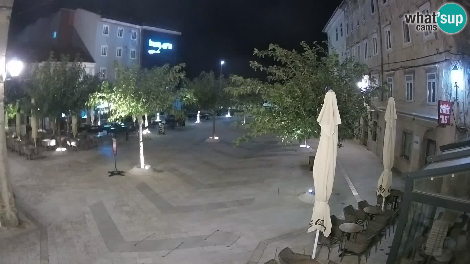 Centro della città di Senj – Piazza Pavlin – Live Cam Dalmazia