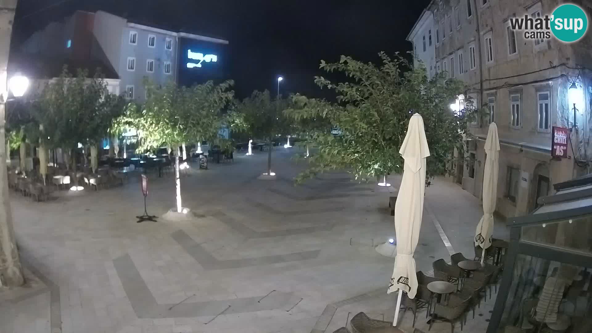 Center of Senj city – Pavlin square – Live Cam Dalmatia
