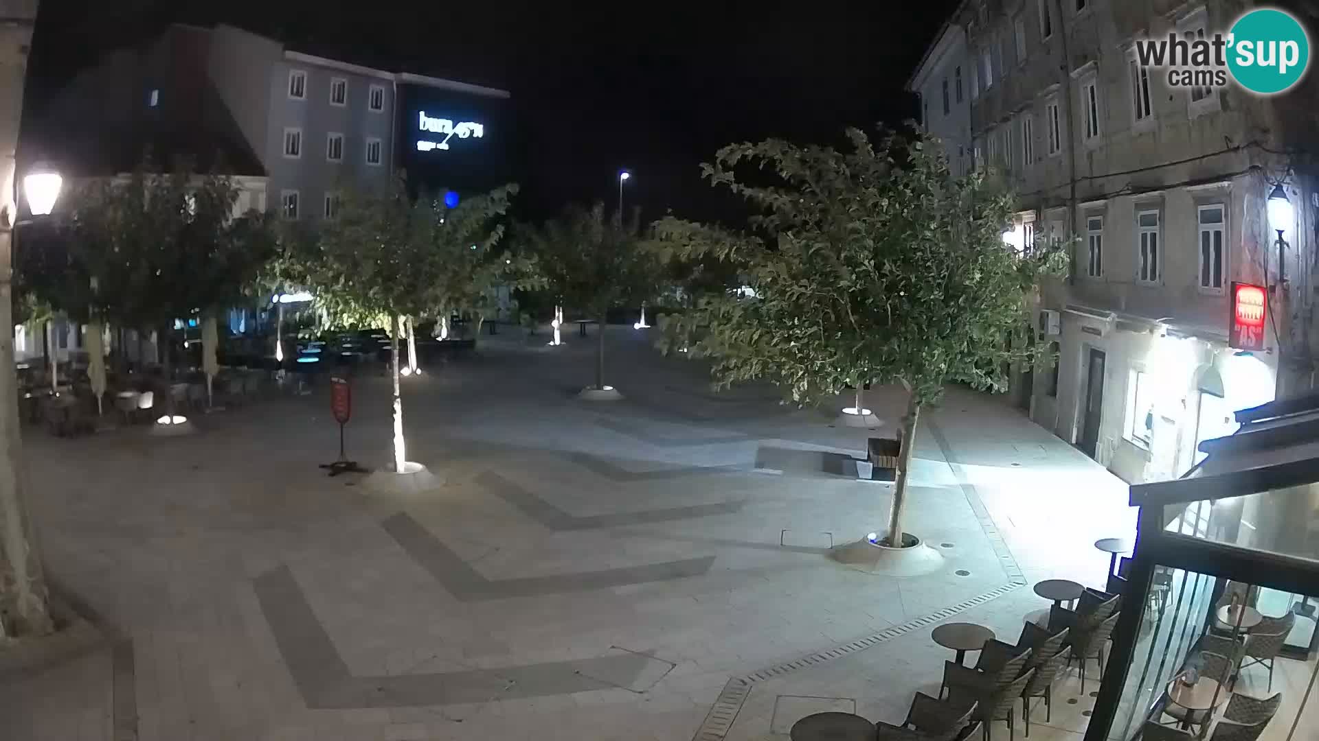 Center of Senj city – Pavlin square – Live Cam Dalmatia