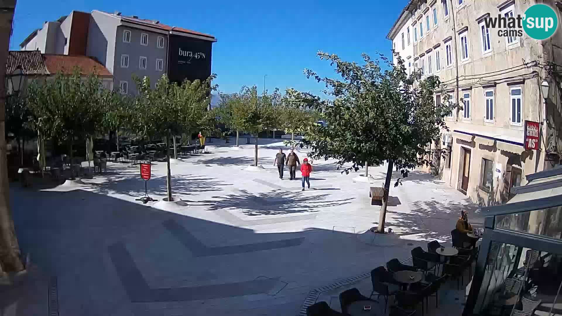 Center of Senj city – Pavlin square – Live Cam Dalmatia