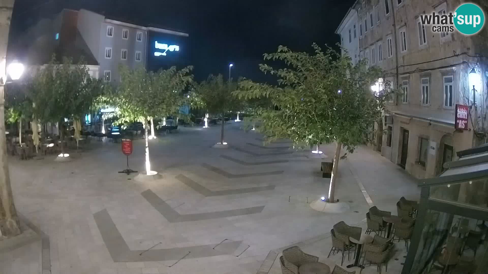 Center of Senj city – Pavlin square – Live Cam Dalmatia