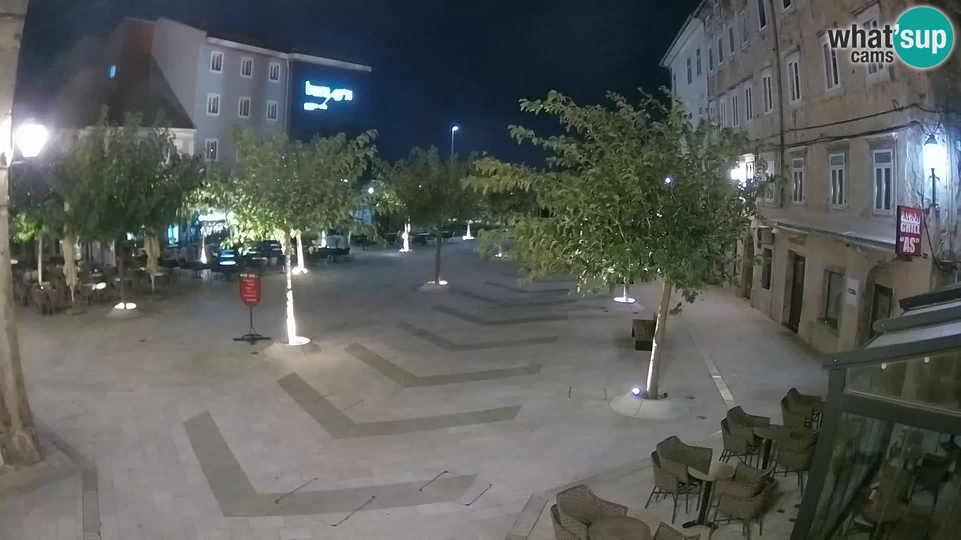 Center mesta Senj – Pavlinski trg – spletne kamere Dalmacija