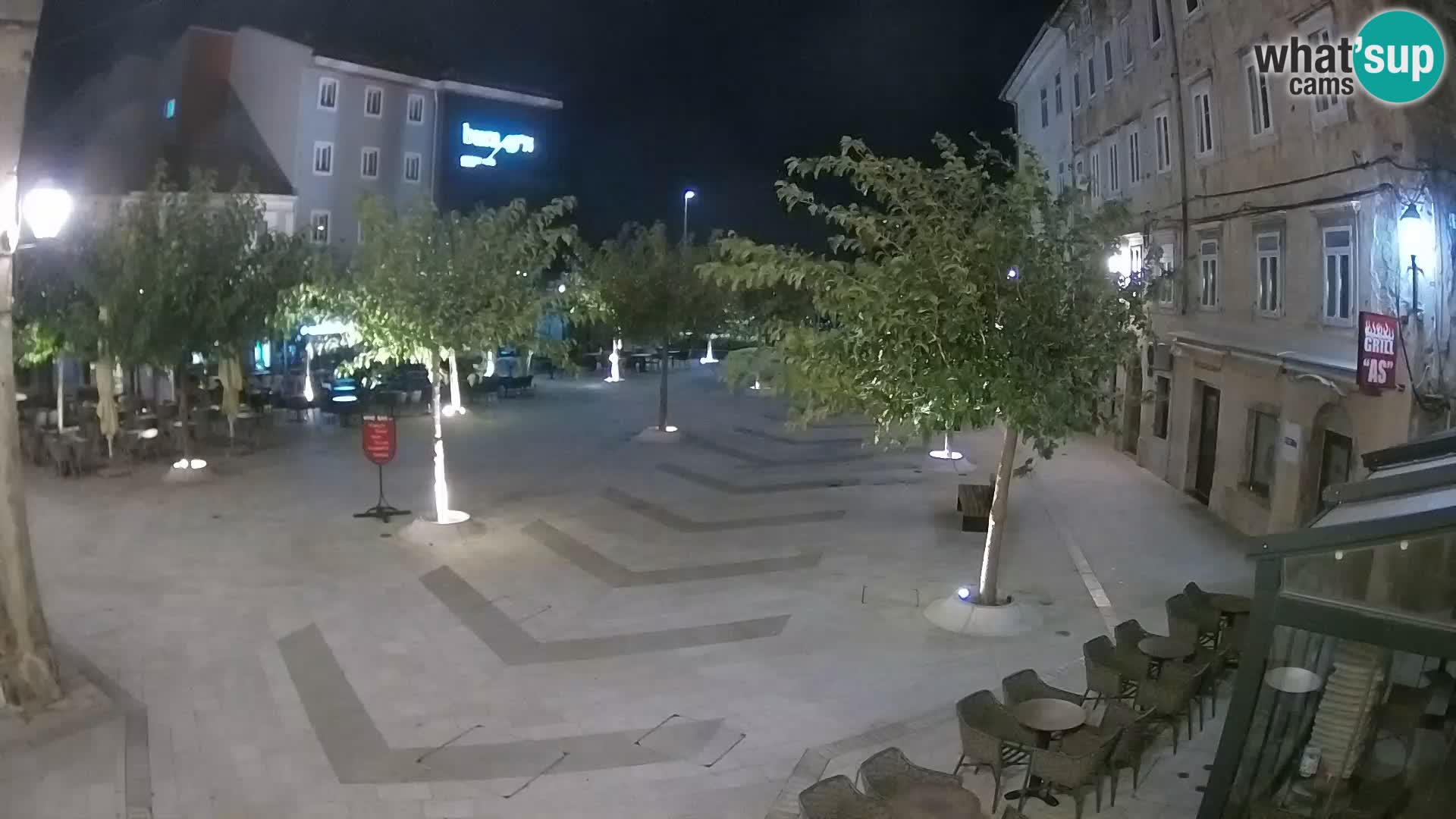 Centro della città di Senj – Piazza Pavlin – Live Cam Dalmazia