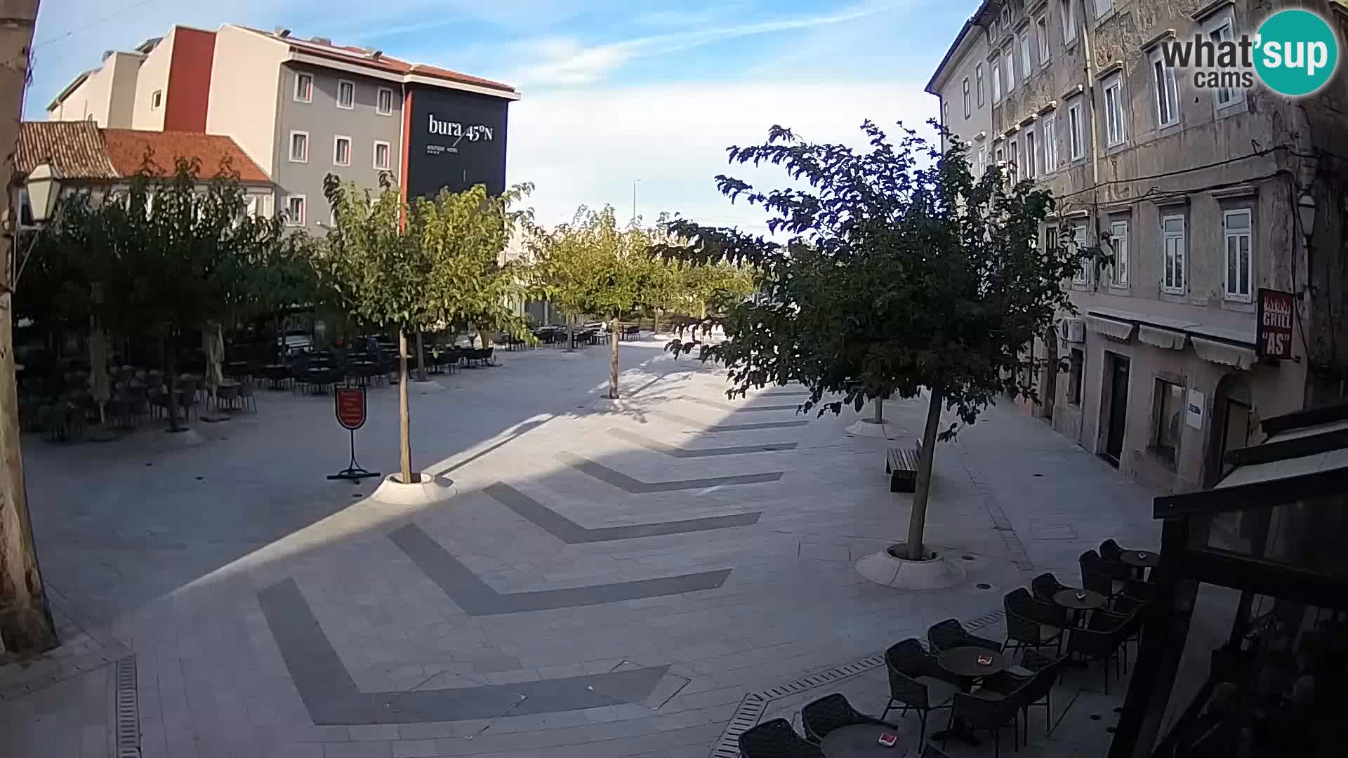 Center of Senj city – Pavlin square – Live Cam Dalmatia