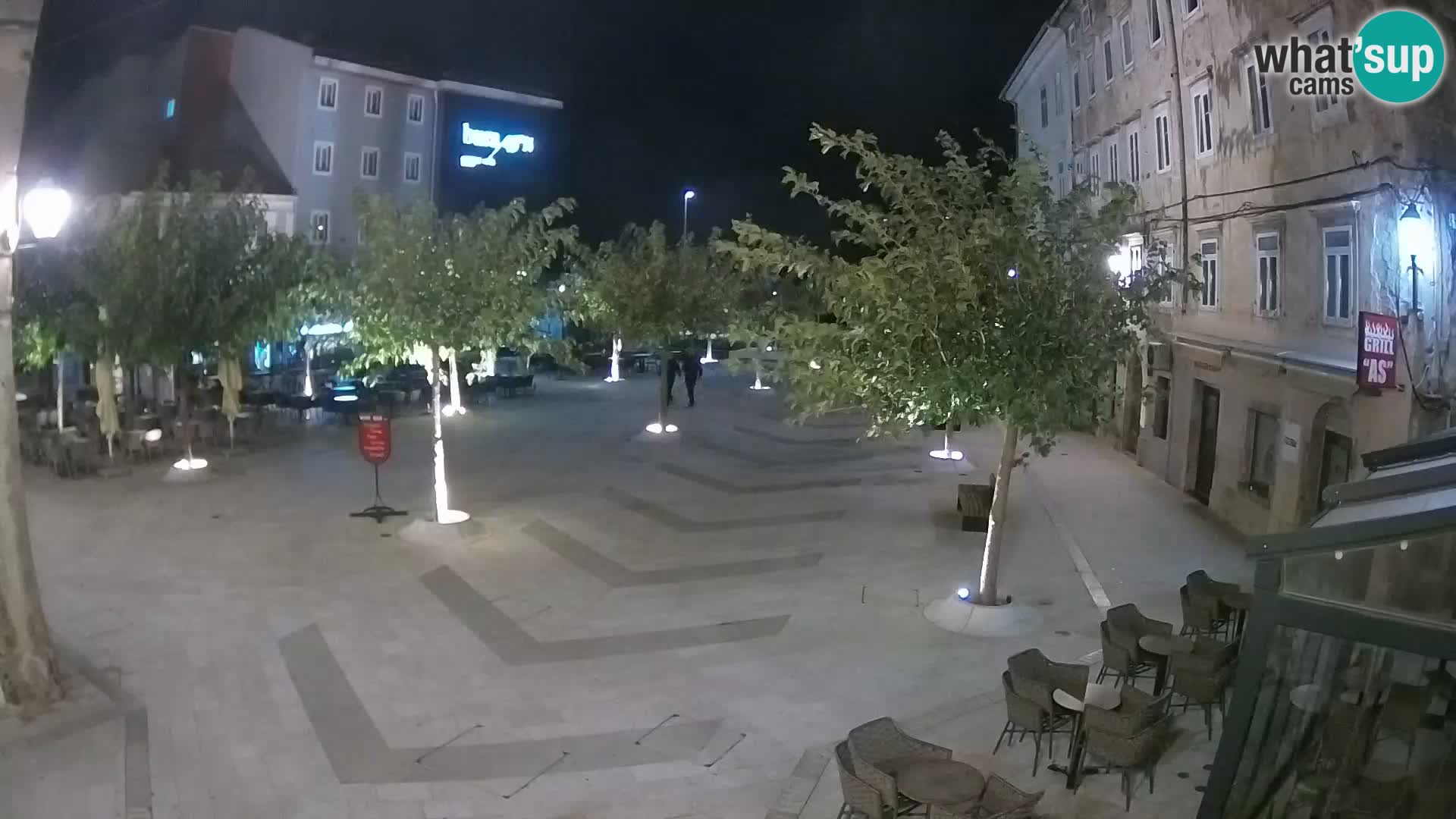 Center of Senj city – Pavlin square – Live Cam Dalmatia