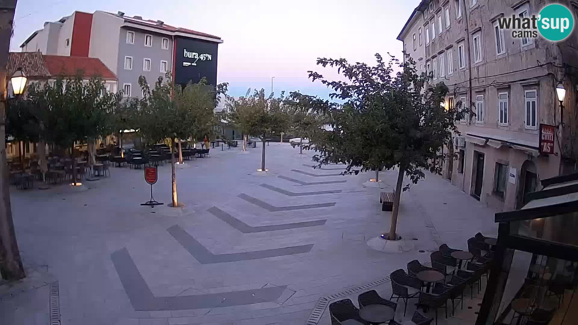Center of Senj city – Pavlin square – Live Cam Dalmatia