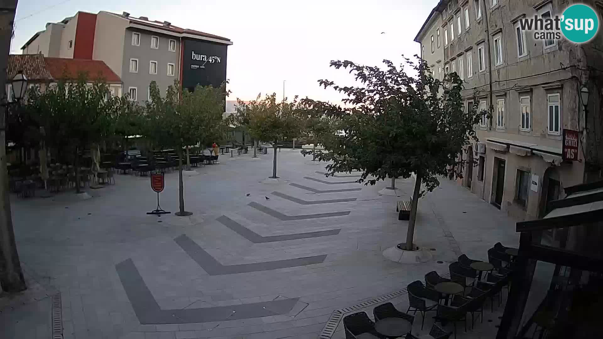 Centre de la ville de Senj – Place Pavlin – Live Cam Dalmatie