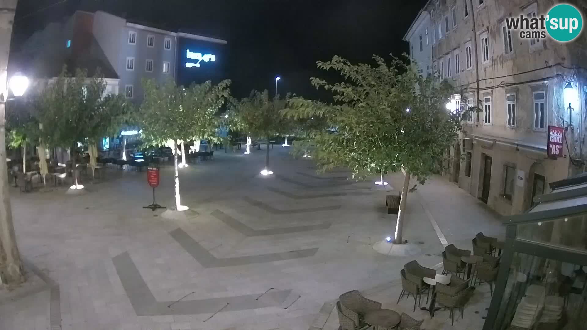 Center mesta Senj – Pavlinski trg – spletne kamere Dalmacija