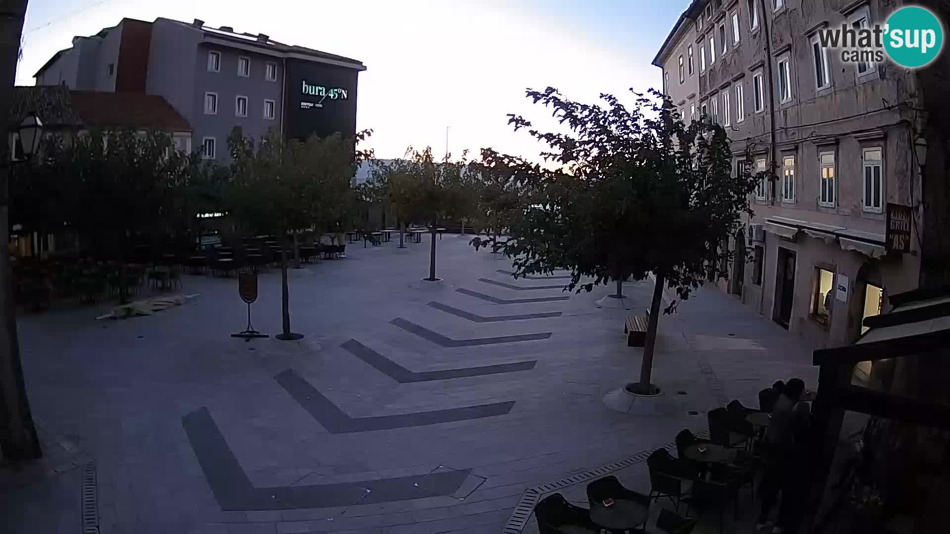 Centre de la ville de Senj – Place Pavlin – Live Cam Dalmatie
