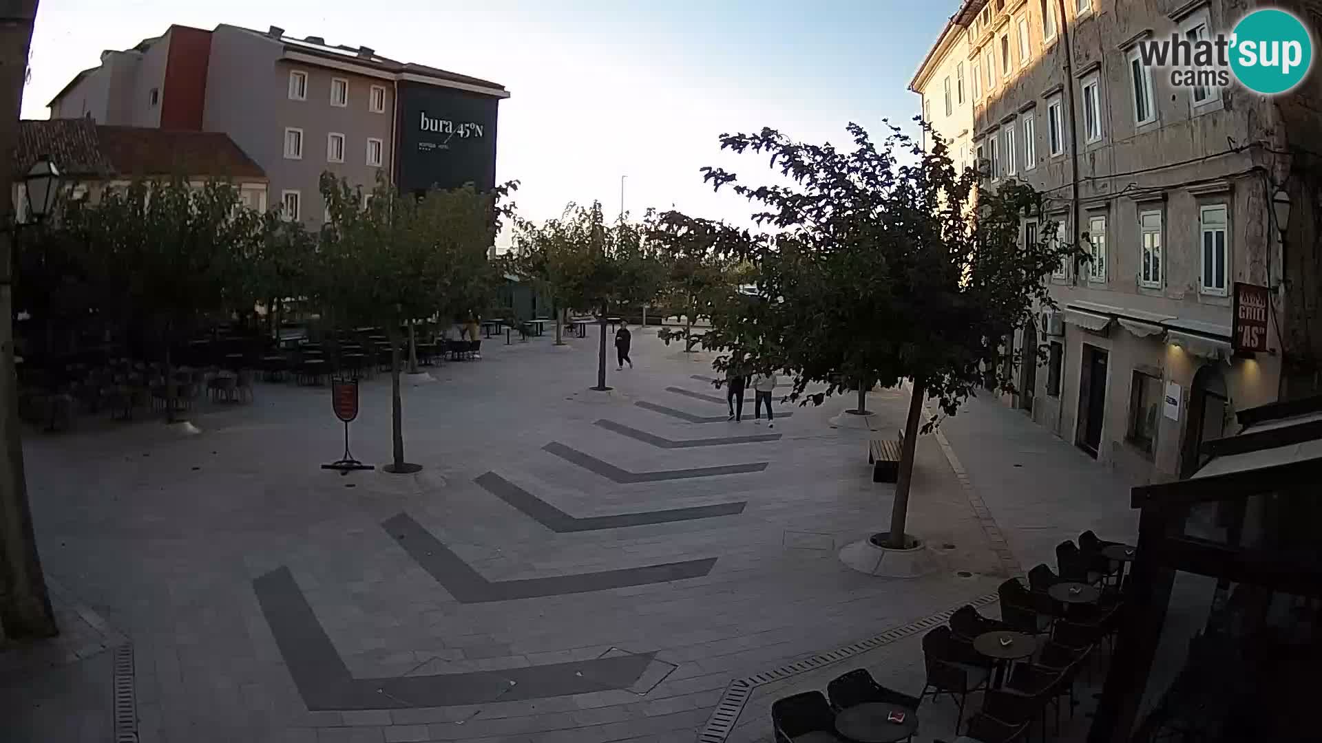 Centro della città di Senj – Piazza Pavlin – Live Cam Dalmazia