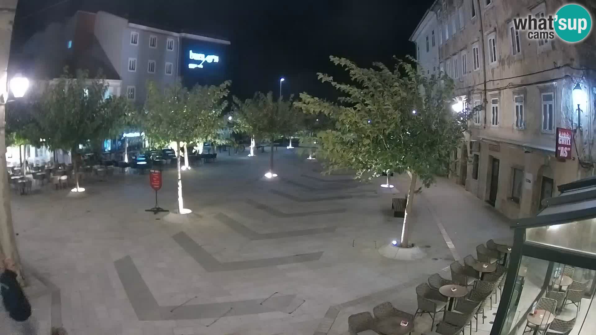 Center of Senj city – Pavlin square – Live Cam Dalmatia