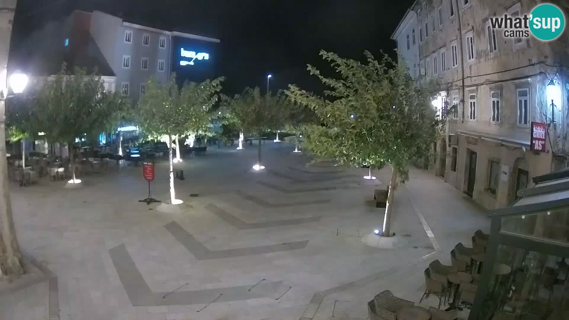 Centro della città di Senj – Piazza Pavlin – Live Cam Dalmazia