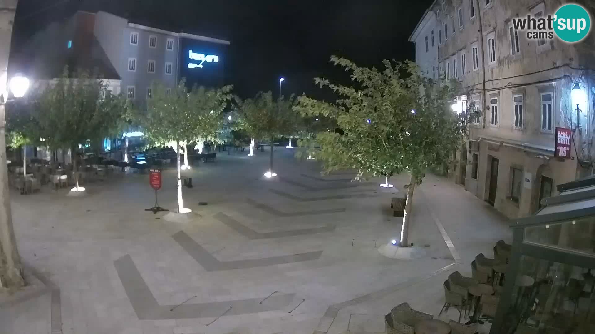 Center of Senj city – Pavlin square – Live Cam Dalmatia