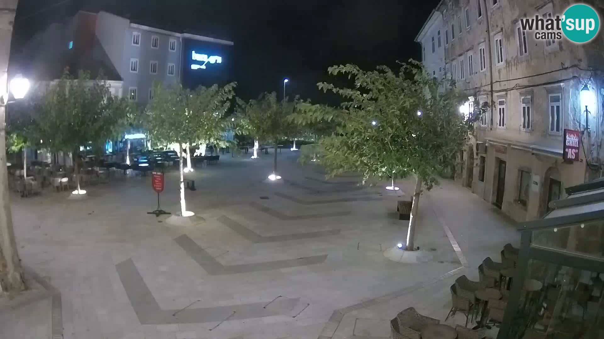 Centro della città di Senj – Piazza Pavlin – Live Cam Dalmazia