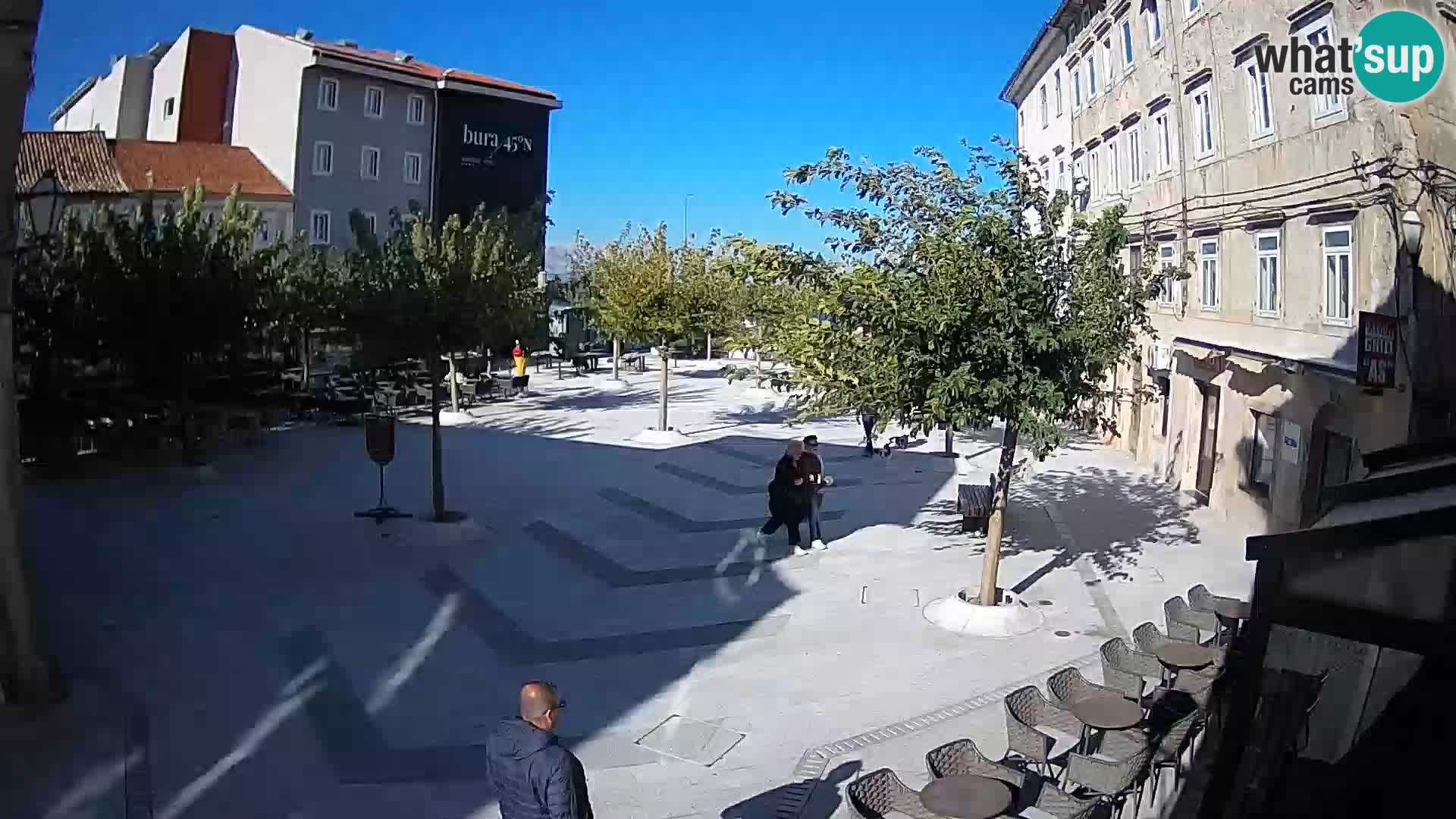 Center of Senj city – Pavlin square – Live Cam Dalmatia