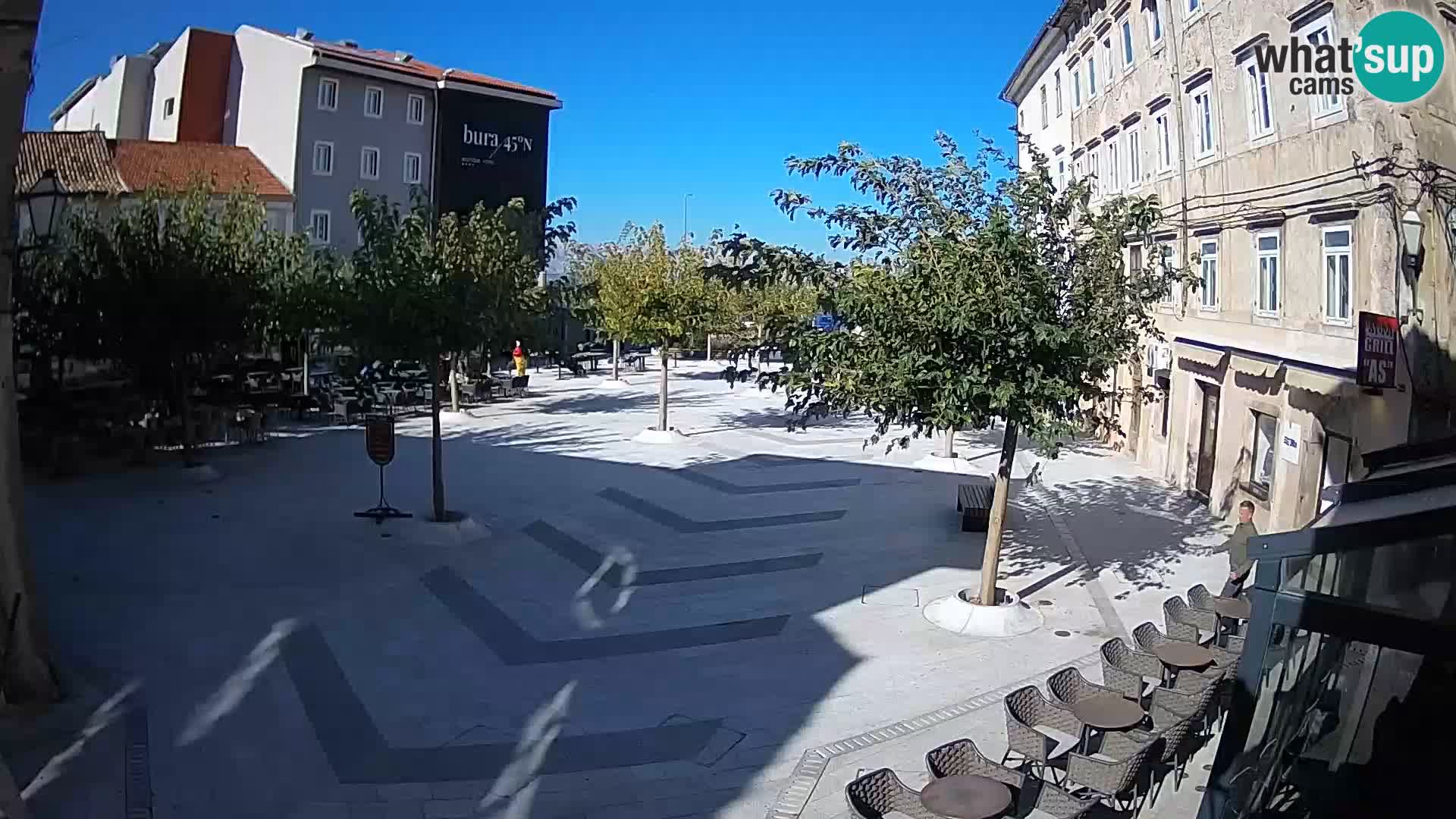 Centro della città di Senj – Piazza Pavlin – Live Cam Dalmazia