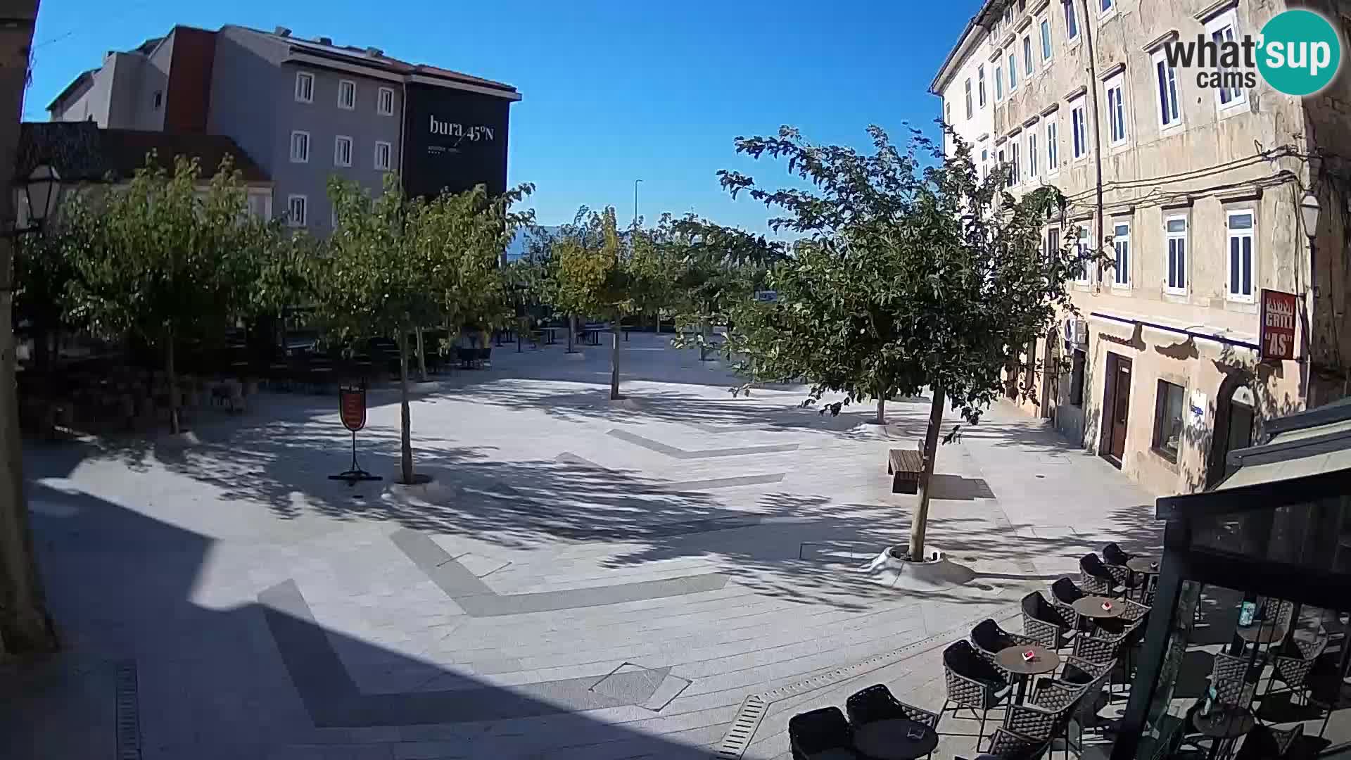 Center of Senj city – Pavlin square – Live Cam Dalmatia