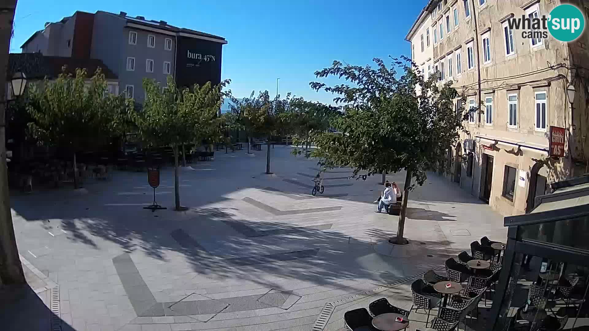 Centro della città di Senj – Piazza Pavlin – Live Cam Dalmazia