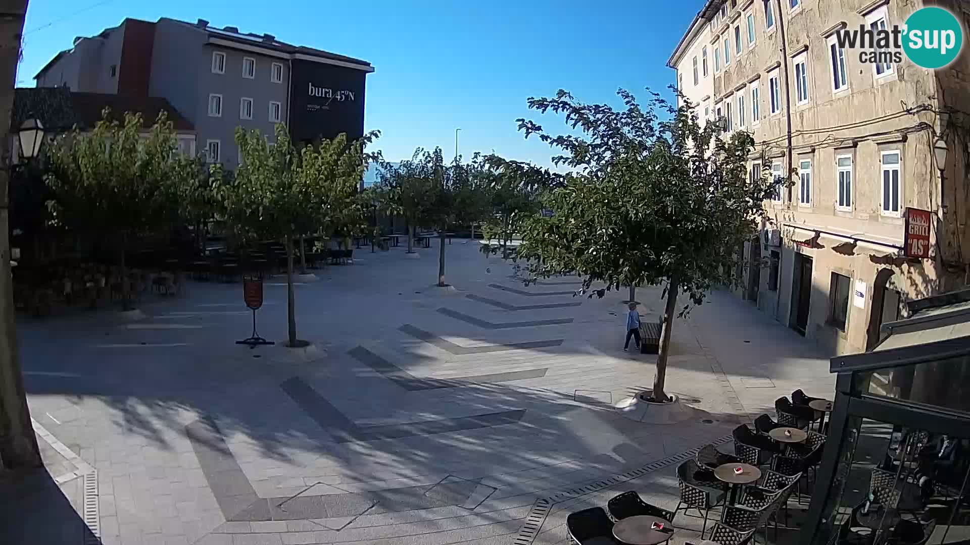 Centro della città di Senj – Piazza Pavlin – Live Cam Dalmazia