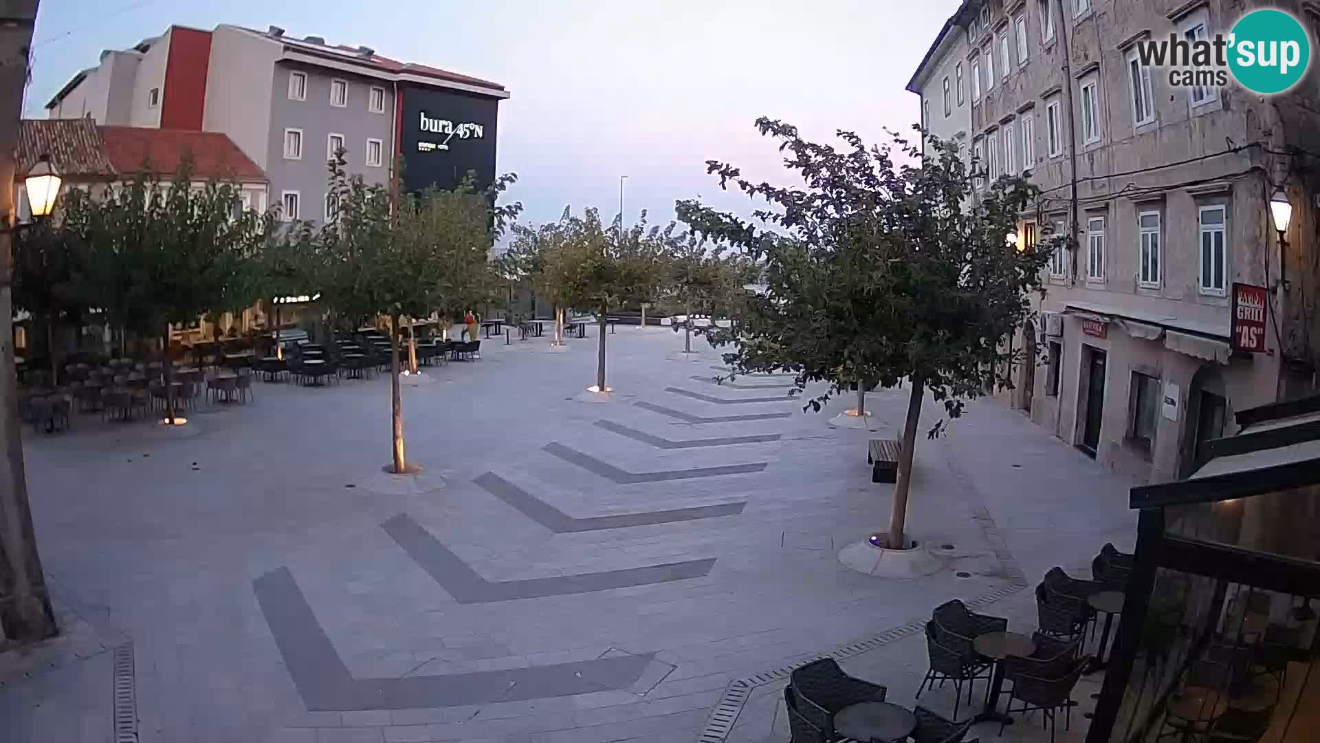 Center of Senj city – Pavlin square – Live Cam Dalmatia