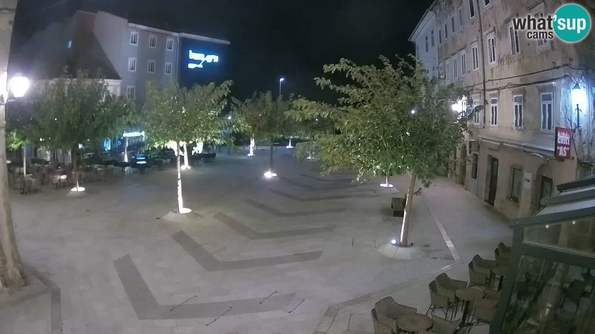 Centre de la ville de Senj – Place Pavlin – Live Cam Dalmatie