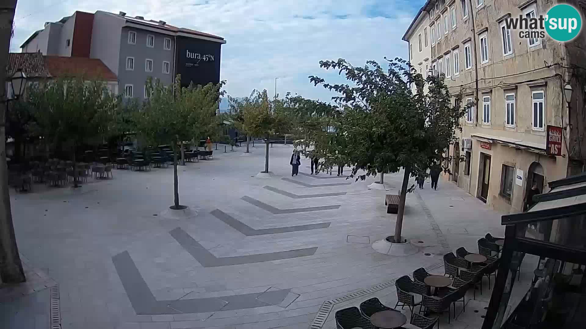 Centre de la ville de Senj – Place Pavlin – Live Cam Dalmatie