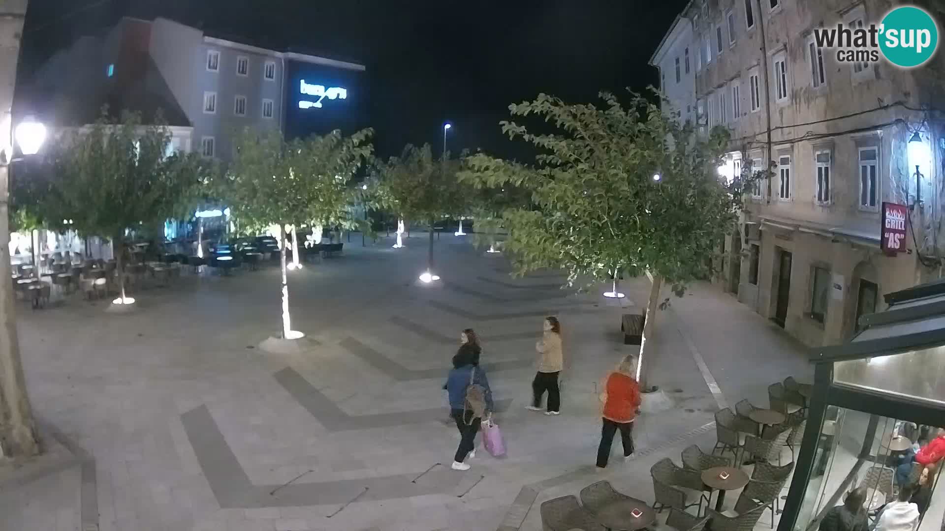 Centro della città di Senj – Piazza Pavlin – Live Cam Dalmazia