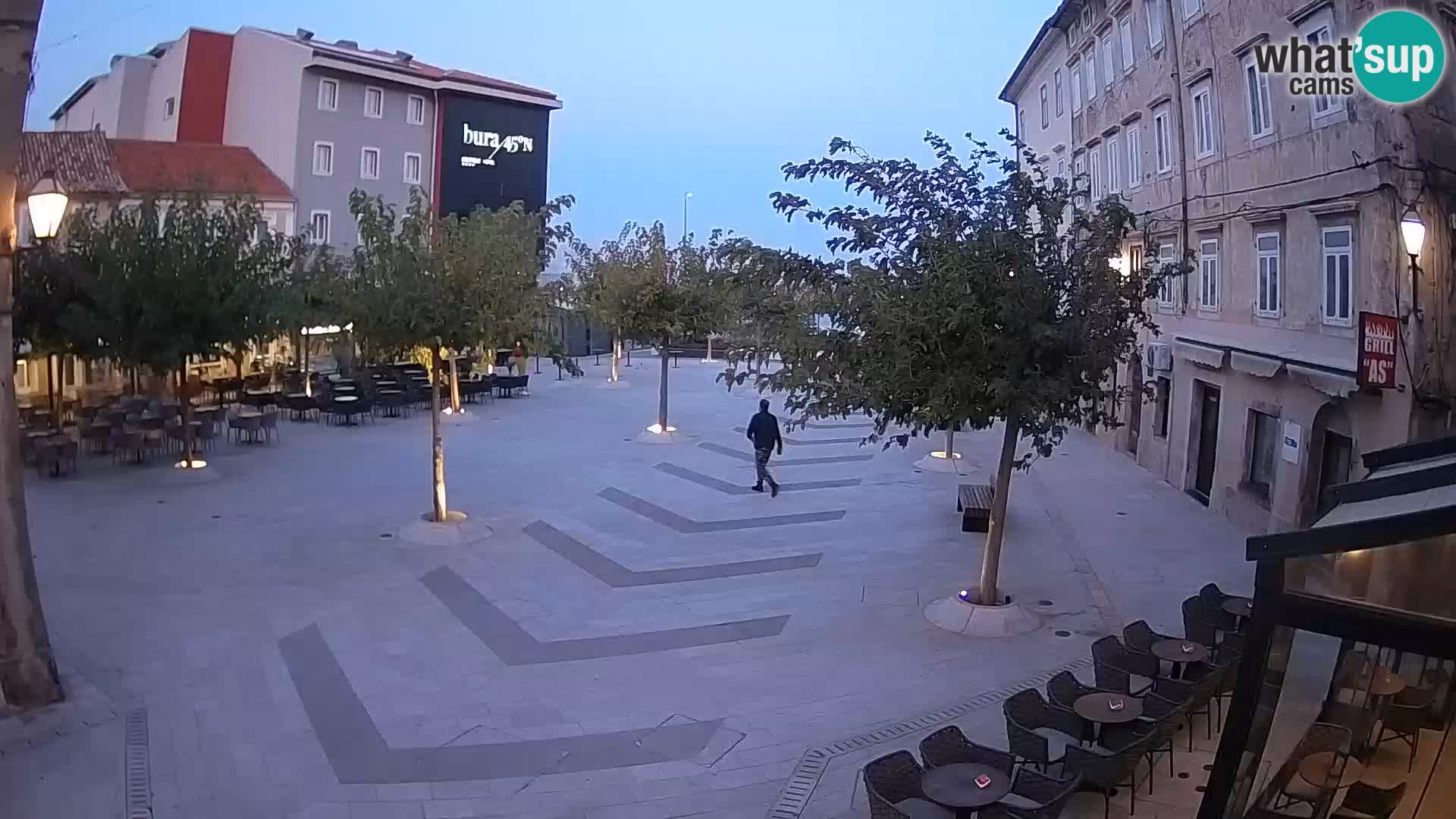 Centro della città di Senj – Piazza Pavlin – Live Cam Dalmazia
