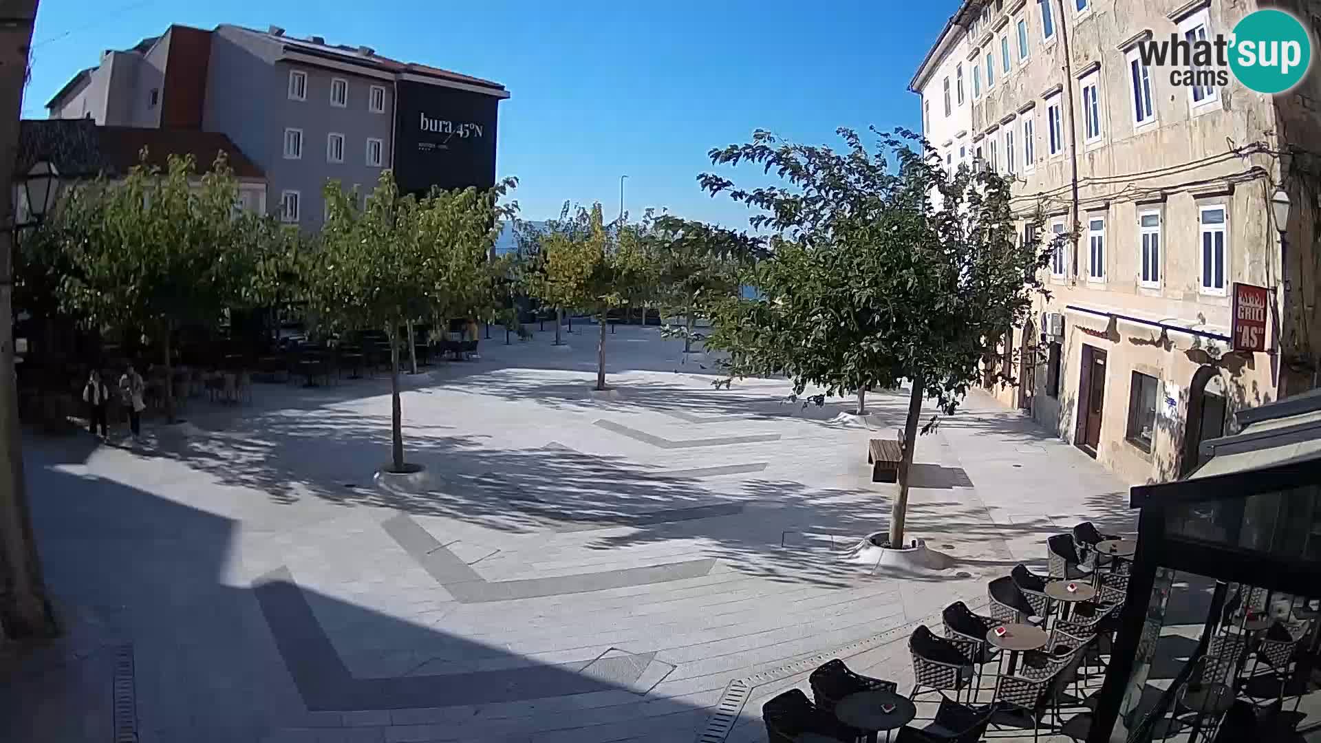 Center of Senj city – Pavlin square – Live Cam Dalmatia