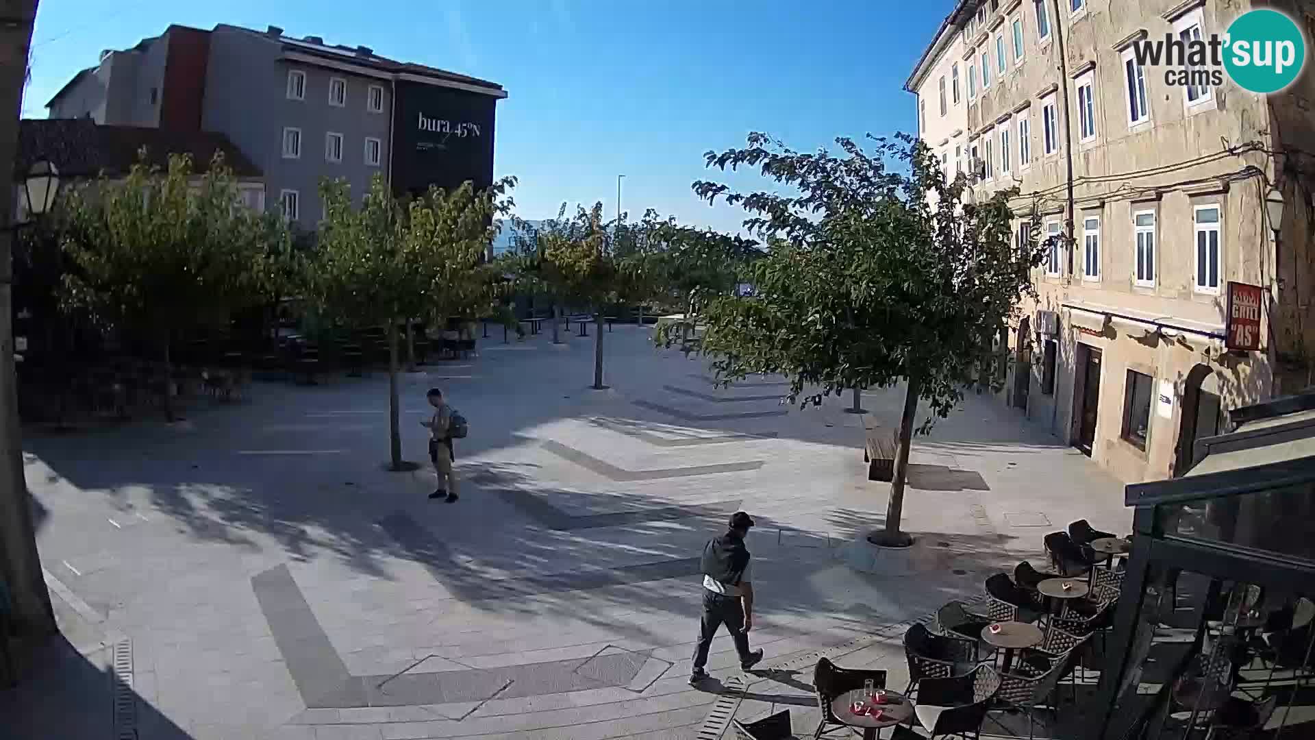 Centre de la ville de Senj – Place Pavlin – Live Cam Dalmatie