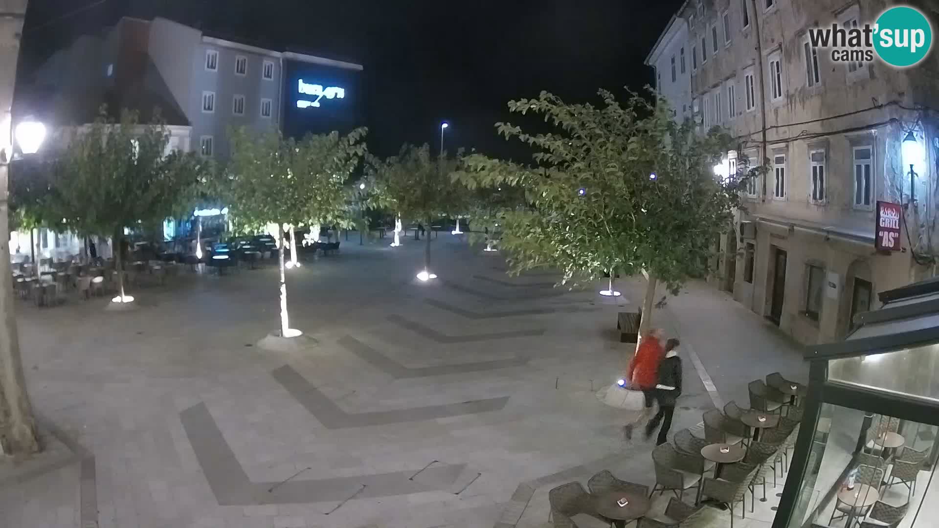 Center mesta Senj – Pavlinski trg – spletne kamere Dalmacija