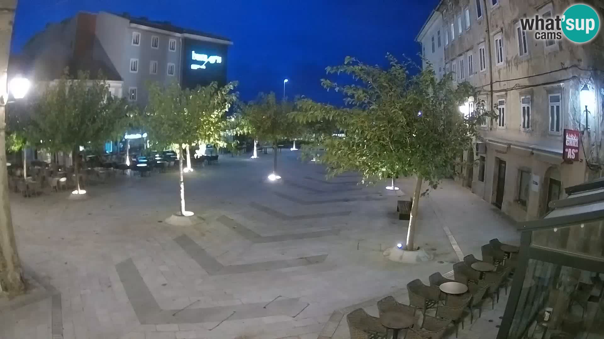 Centro della città di Senj – Piazza Pavlin – Live Cam Dalmazia