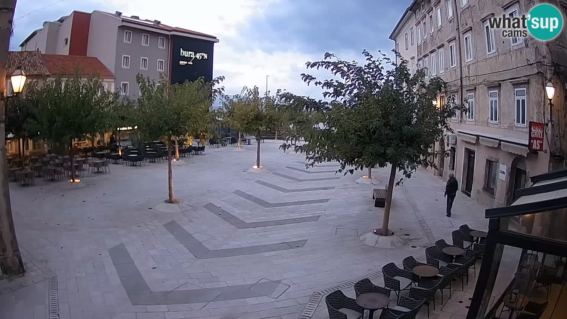 Centro de la ciudad de Senj – plaza Pavlin – Live Cam Dalmacia