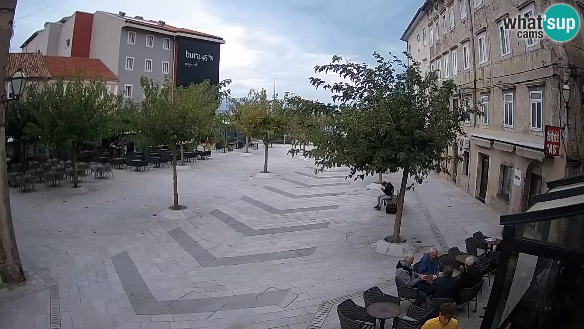 Center of Senj city – Pavlin square – Live Cam Dalmatia