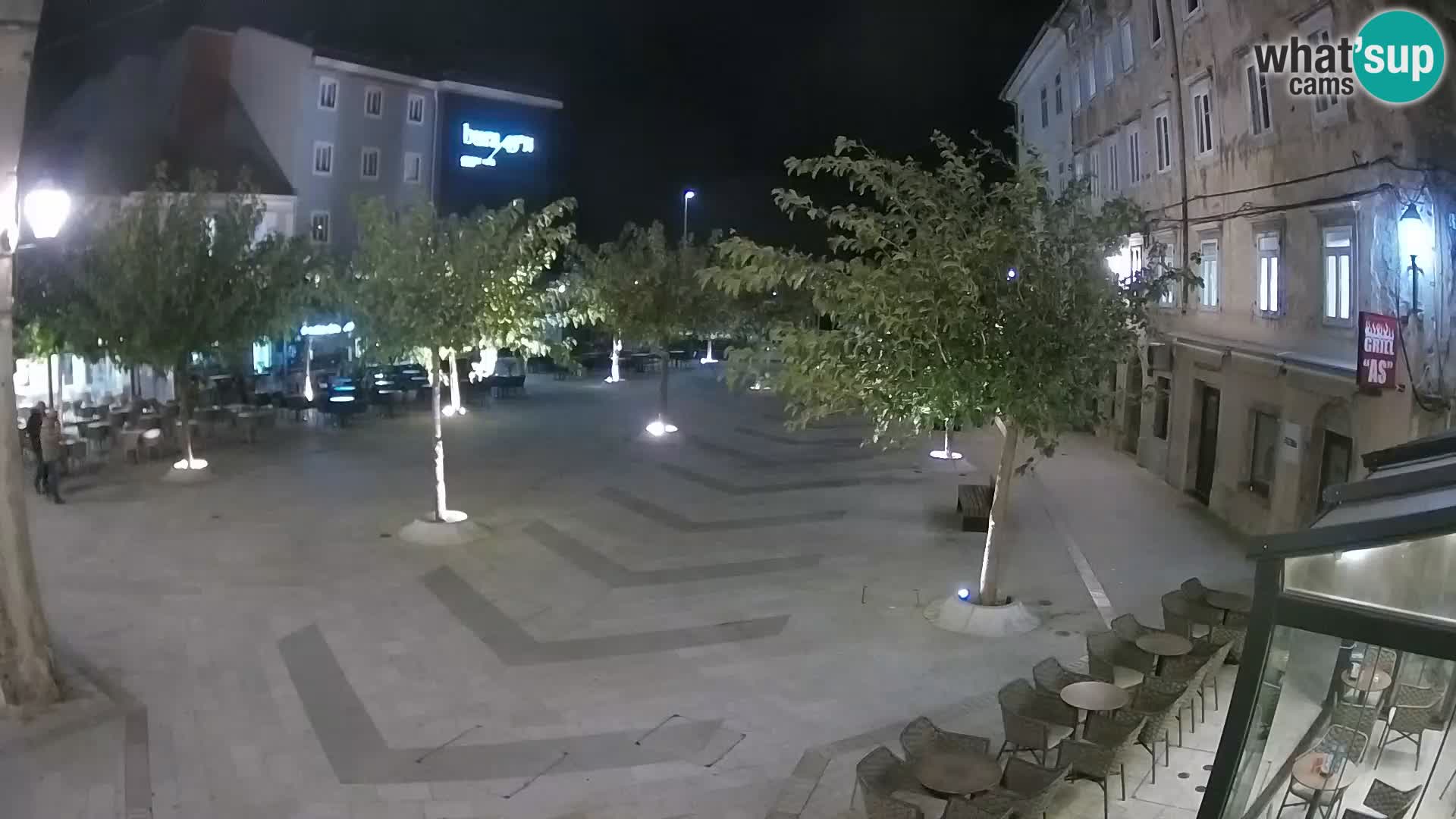 Center mesta Senj – Pavlinski trg – spletne kamere Dalmacija