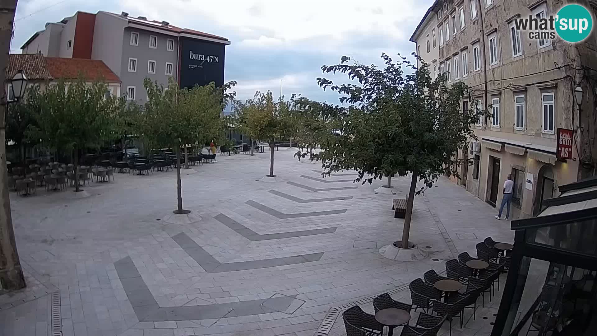 Centro de la ciudad de Senj – plaza Pavlin – Live Cam Dalmacia