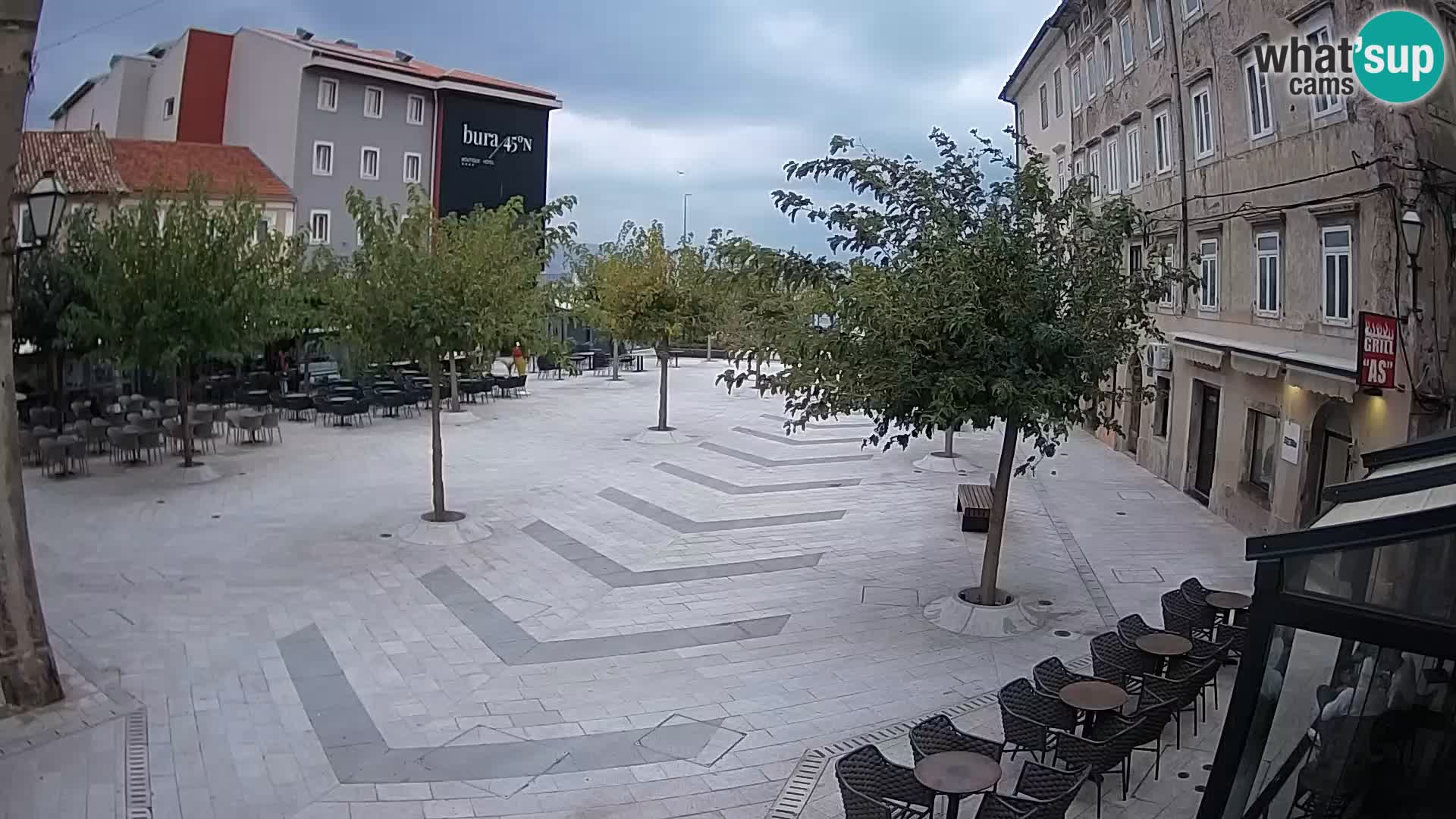 Centro della città di Senj – Piazza Pavlin – Live Cam Dalmazia