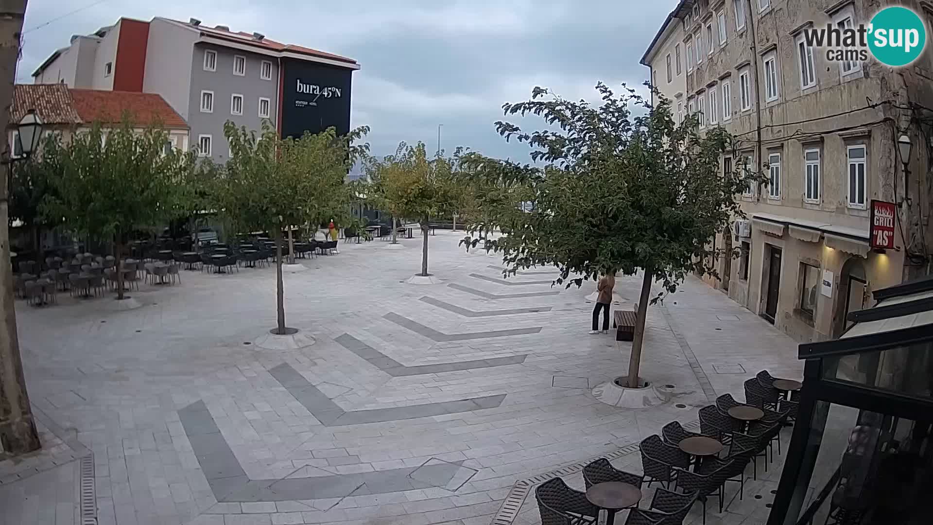 Centro de la ciudad de Senj – plaza Pavlin – Live Cam Dalmacia
