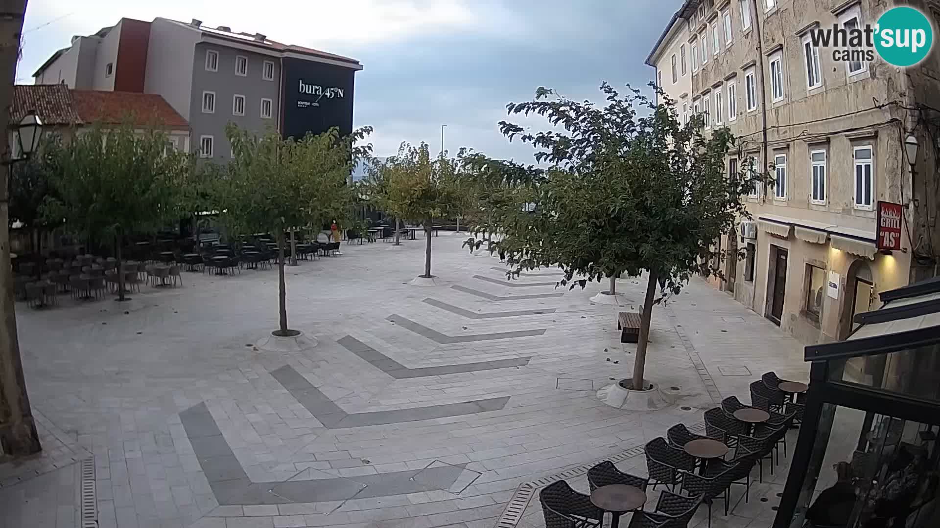 Centro della città di Senj – Piazza Pavlin – Live Cam Dalmazia