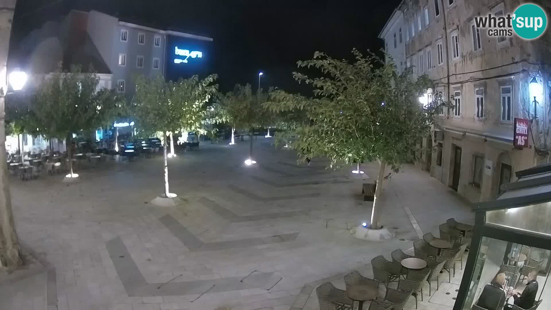 Center of Senj city – Pavlin square – Live Cam Dalmatia
