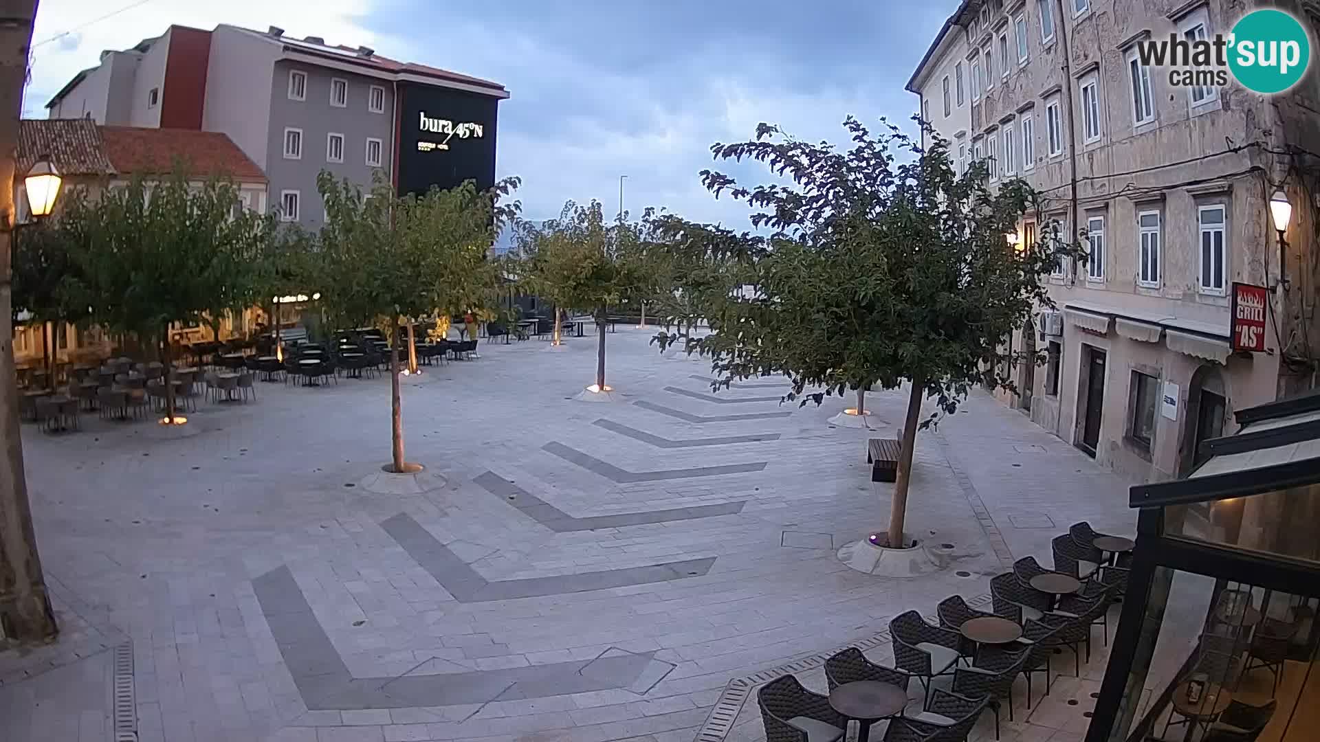 Centre de la ville de Senj – Place Pavlin – Live Cam Dalmatie