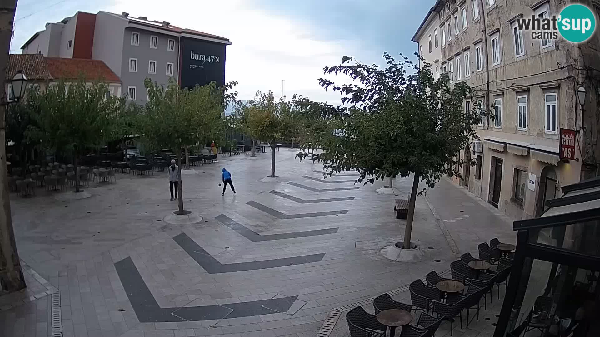 Center of Senj city – Pavlin square – Live Cam Dalmatia