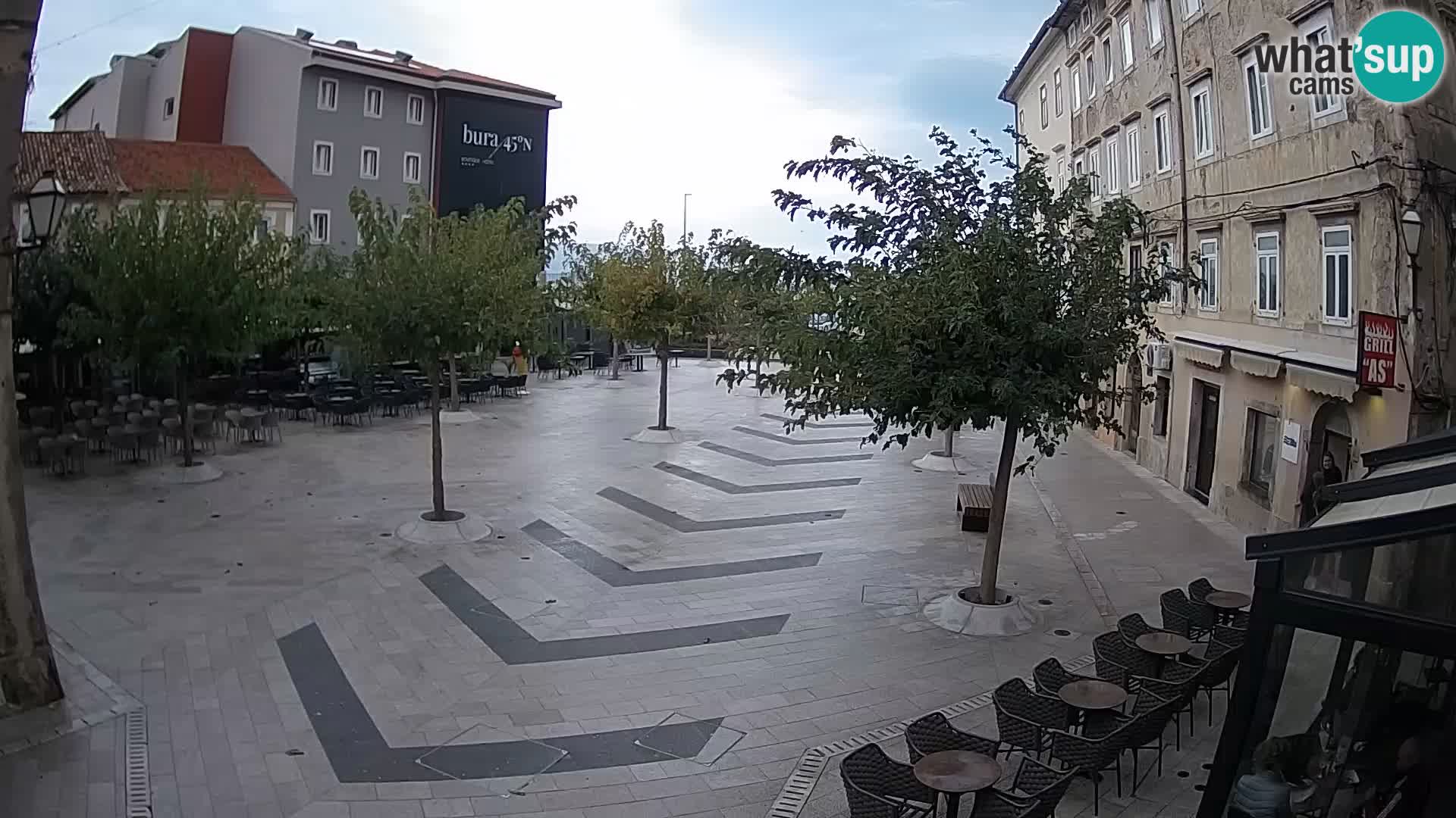 Centre de la ville de Senj – Place Pavlin – Live Cam Dalmatie