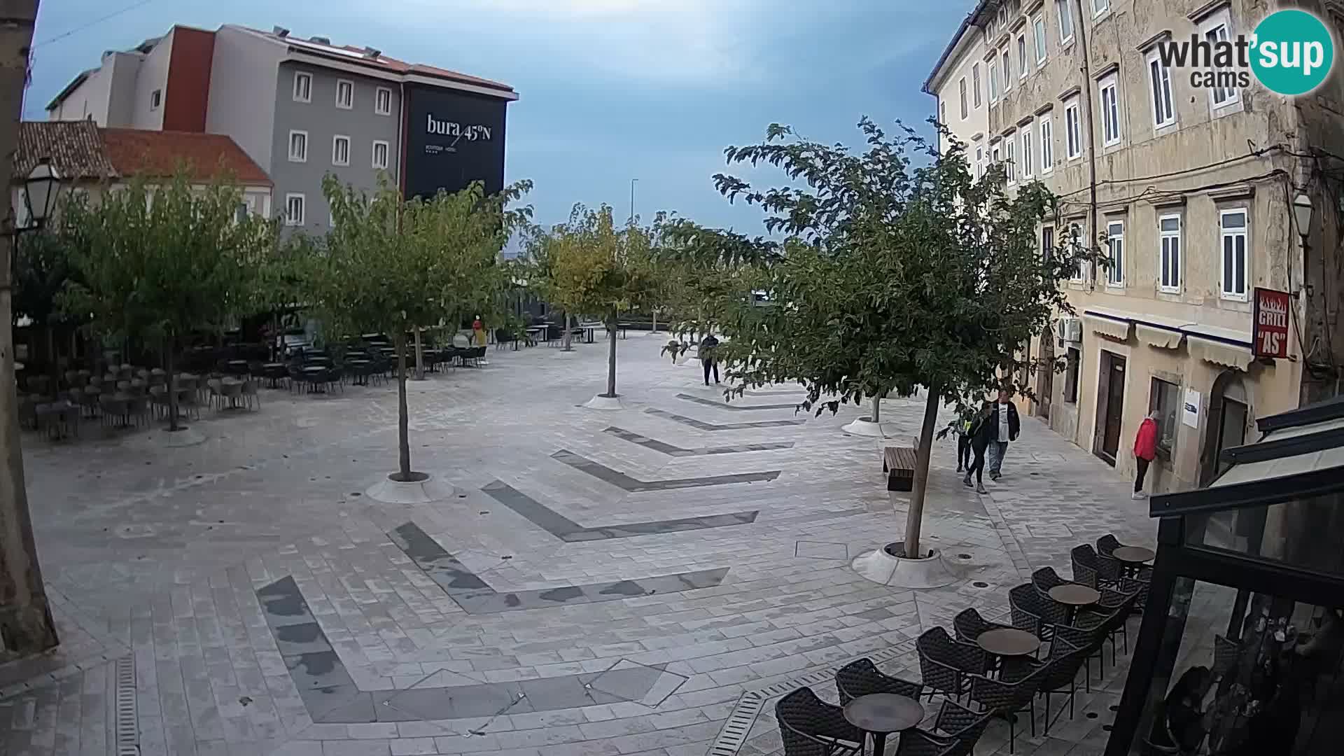 Centre de la ville de Senj – Place Pavlin – Live Cam Dalmatie