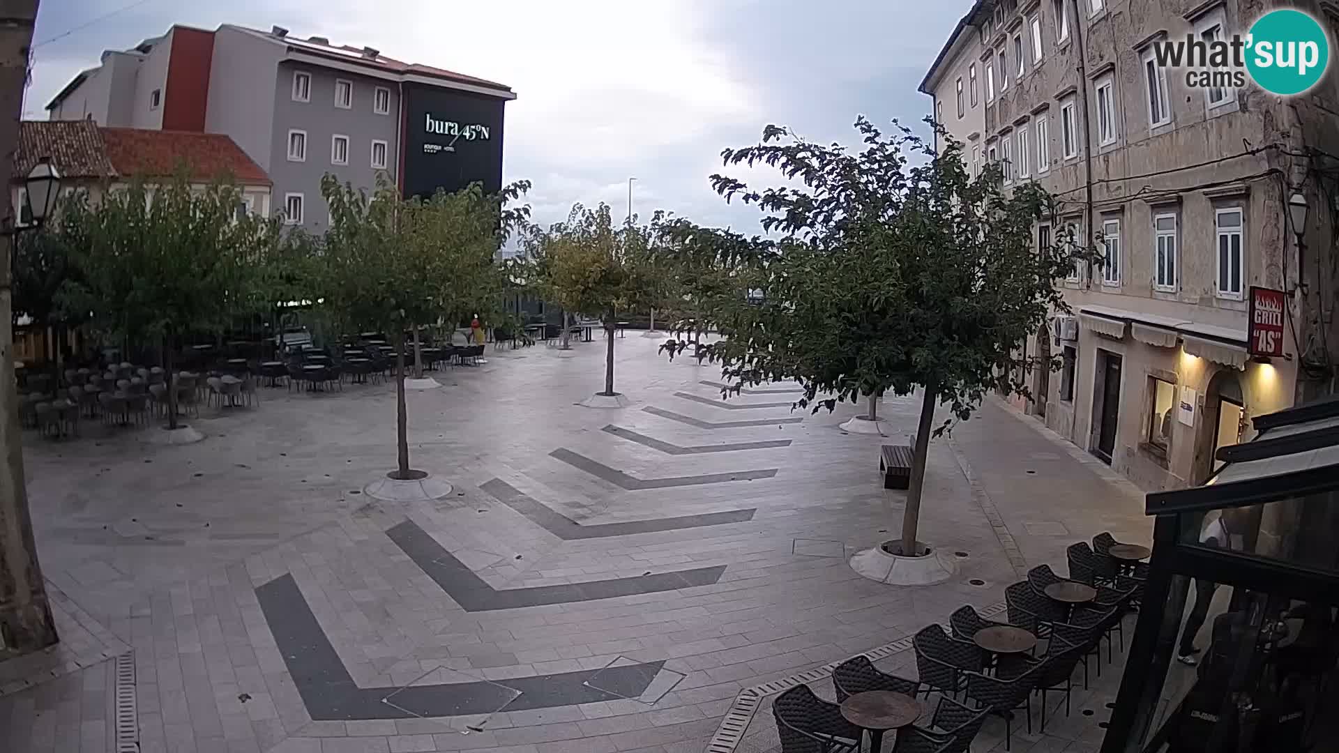 Center of Senj city – Pavlin square – Live Cam Dalmatia